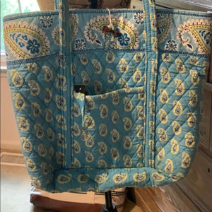 Extra large blue Vera Bradley Tote